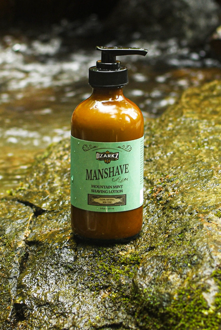 Men's Natural, Clean Shaving Lotion with Peppermint and Lime
