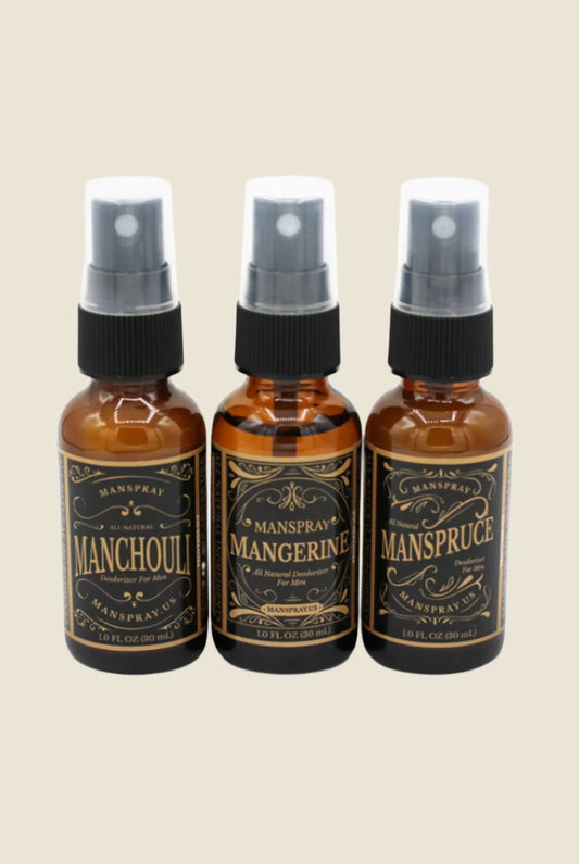 Manspray Natural Deodorant Sampler Kit