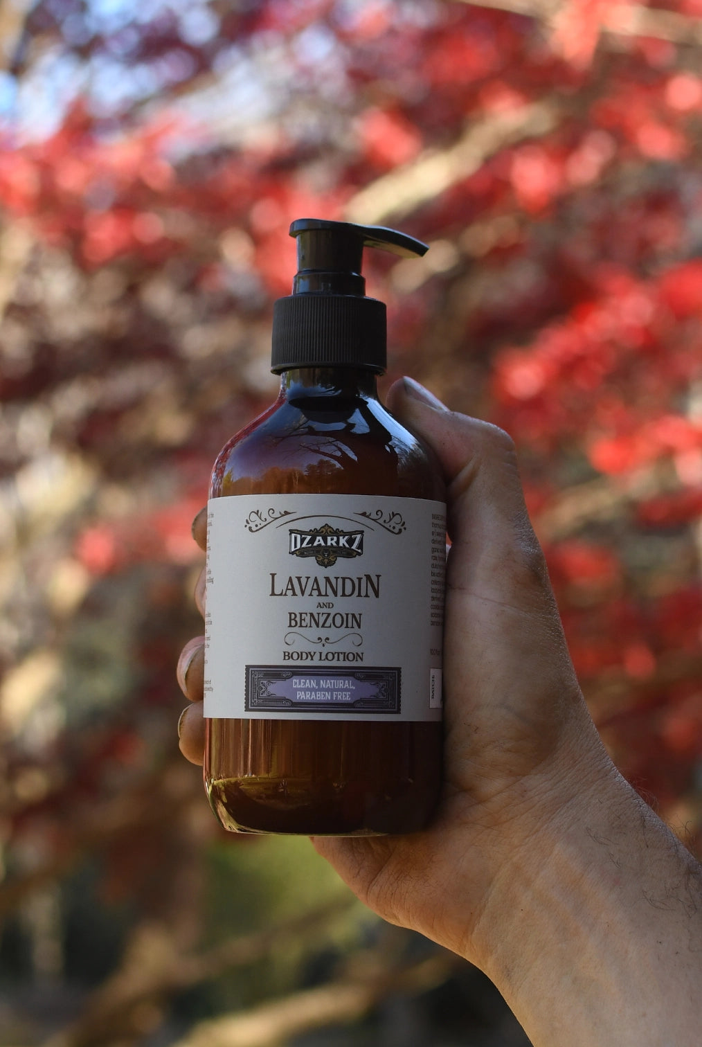 Natural, Clean Lavandin and Benzoin Body Lotion for Men