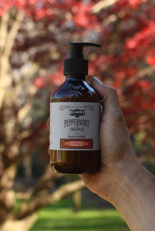 Peppermint Orange Body Lotion, Clean, non-Toxic Body moisturizer for men
