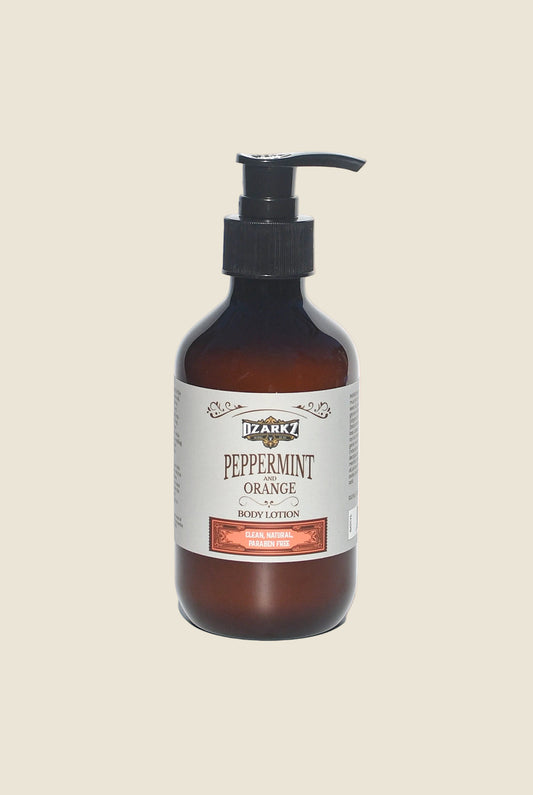Ozarkz Clean, Natural Body Lotion | Peppermint & Orange