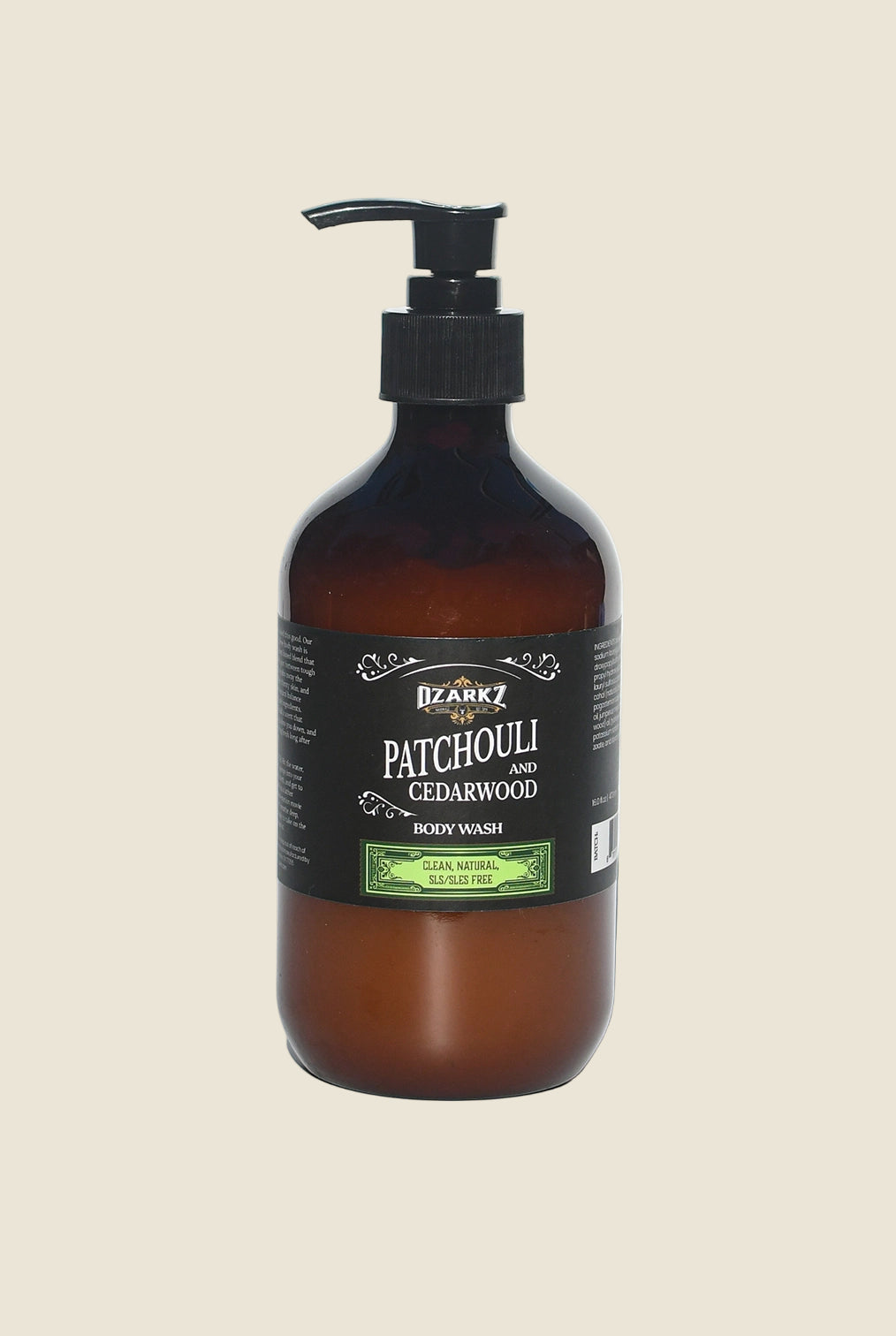 Ozarkz Natural, Clean, SLS/SLES-Free Body Wash | Peppermint & Orange 