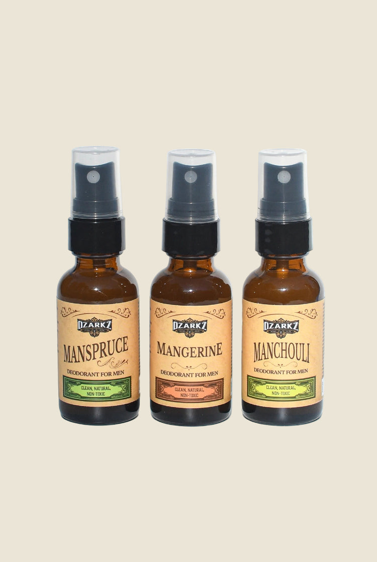 Natural Deodorant Sampler Kit - Ozarkz Natural Deodorant for Men