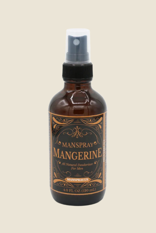 Manspray Mangerine, Citrus-Scented Natural Deodorant