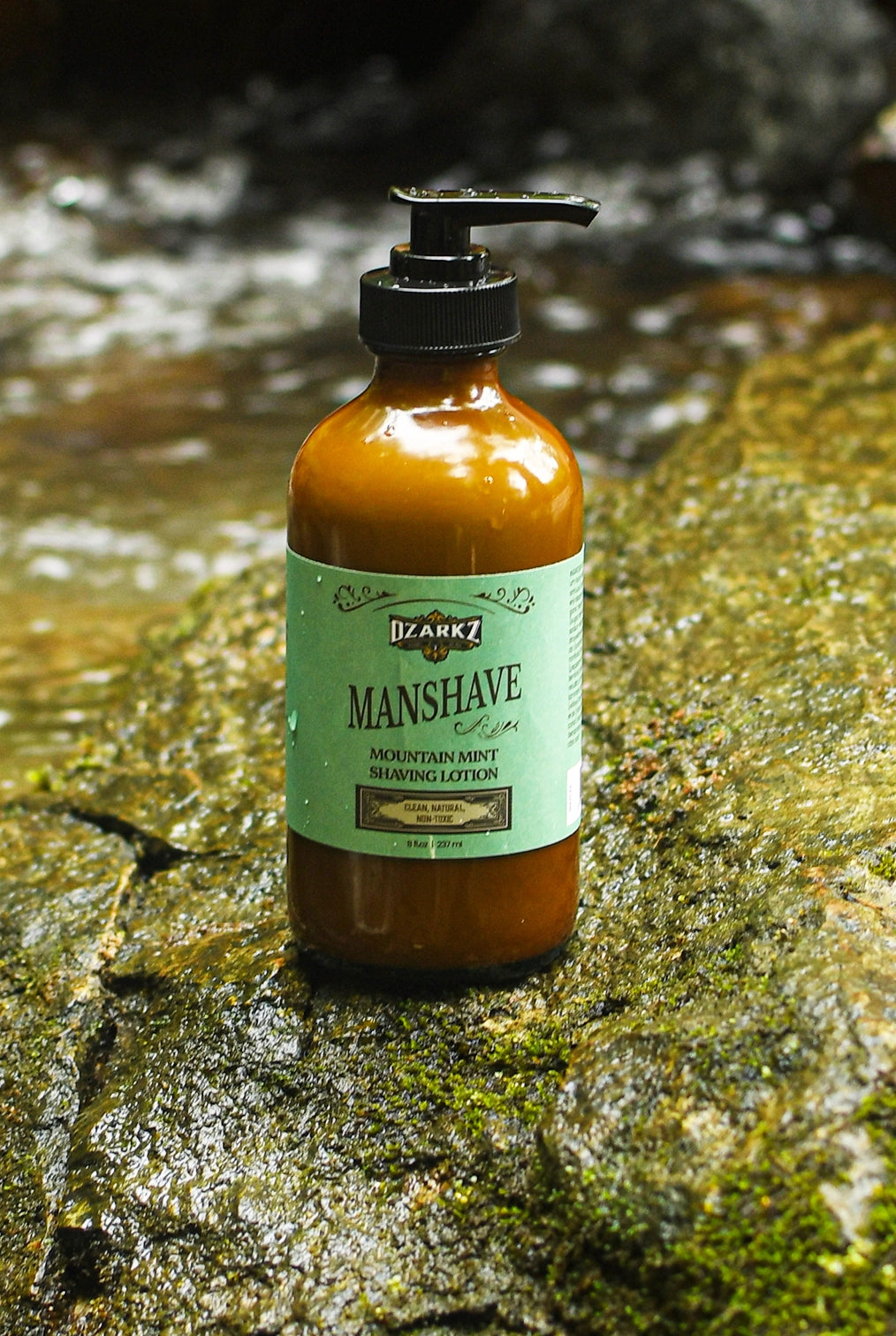 Men's Natural, Clean Shaving Lotion with Peppermint and Lime